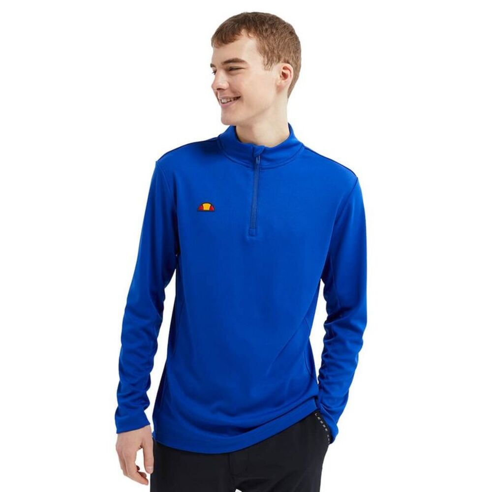 Ellesse Mens Rolbi Quarter Zip Top / Blue - Picture 3 of 3